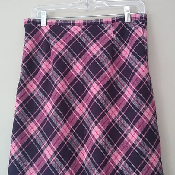 Britches pink bias cut wool skirt size 6 NWOT - Picture 6 of 10